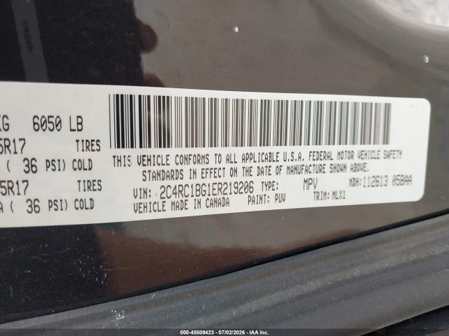 2C4RC1BG1ER219206 Chrysler Town &amp; Country Touring