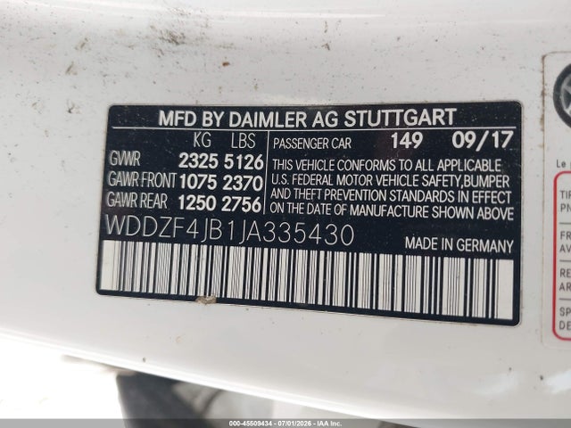 Mercedes-Benz E 300 2018 WDDZF4JB1JA335430 Image 9