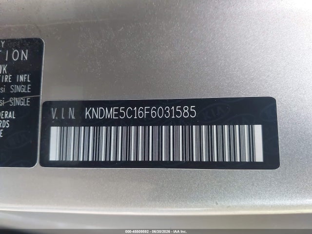Aukcja sprzedaży 2015 Kia Sedona Sx Luxury, vin: KNDME5C16F6031585, numer aukcji: 45509592