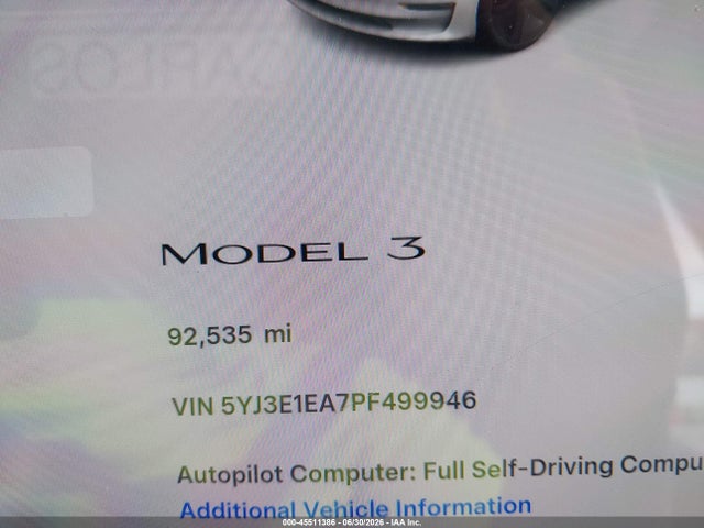 Tesla Model 3 Rear-wheel Drive 2023 5YJ3E1EA7PF499946 Image 14