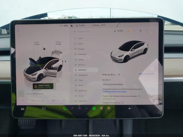 Tesla Model 3 Rear-wheel Drive 2023 5YJ3E1EA7PF499946 Image 7