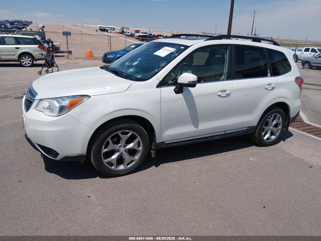 2015 Subaru Forester 2.5i Touring მანქანა იყიდება აუქციონზე, vin: JF2SJAWC7FH837952, აუქციონის ნომერი: 45511405