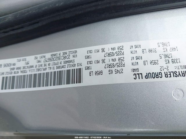 2012 Chrysler Town & Country Touring მანქანა იყიდება აუქციონზე, vin: 2C4RC1BG2CR266757, აუქციონის ნომერი: 45511452