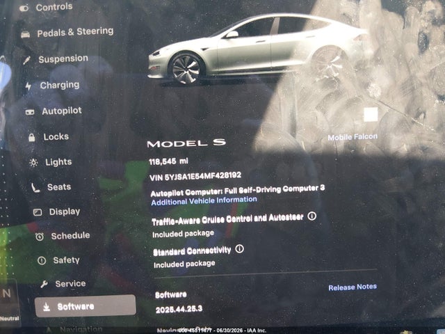 Aukcja sprzedaży 2021 Tesla Model S Long Range Dual Motor All-wheel Drive, vin: 5YJSA1E54MF428192, numer aukcji: 45511477