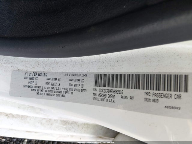 Продажа на аукционе авто 2015 Chrysler 200 Limited, vin: 1C3CCCAB4FN693516, номер лота: 45511714