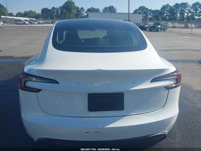 2025 Tesla Model 3 Long Range Rear-wheel Drive/standard Rear-wheel Drive მანქანა იყიდება აუქციონზე, vin: 5YJ3E1EA1SF938633, აუქციონის ნომერი: 45511784