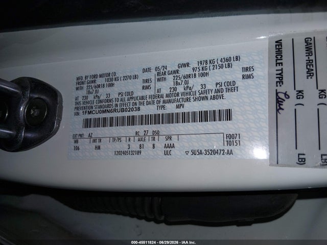 Ford Escape St-line 2024 1FMCU0MN6RUB02038 Image 9