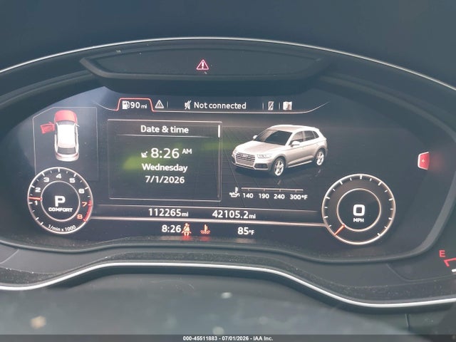 45511883 :رقم المزاد ، WA1BNAFY4J2021835 vin ، 2018 Audi Q5 2.0t Premium/2.0t Tech Premium مزاد بيع