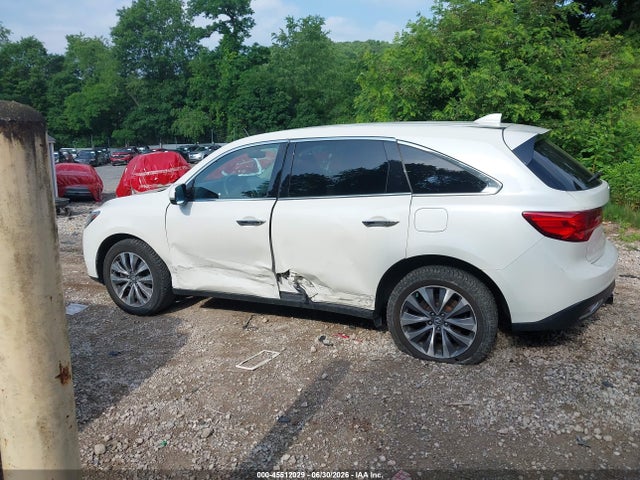 45512029 :رقم المزاد ، 5FRYD4H40GB051529 vin ، 2016 Acura Mdx Technology   Acurawatch Plus Packages/technology Package مزاد بيع