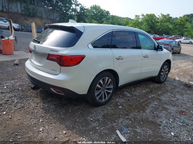 45512029 :رقم المزاد ، 5FRYD4H40GB051529 vin ، 2016 Acura Mdx Technology   Acurawatch Plus Packages/technology Package مزاد بيع