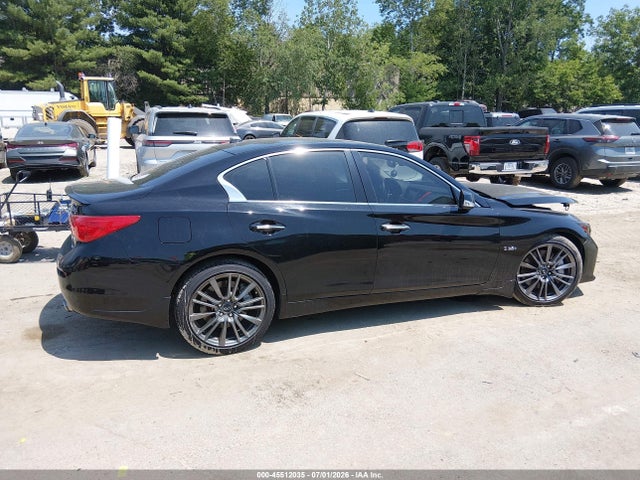 2016 Infiniti Q50 3.0t Red Sport 400 მანქანა იყიდება აუქციონზე, vin: JN1FV7AR8GM450745, აუქციონის ნომერი: 45512035