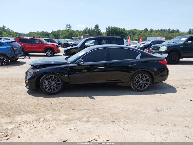 2016 Infiniti Q50 3.0t Red Sport 400 მანქანა იყიდება აუქციონზე, vin: JN1FV7AR8GM450745, აუქციონის ნომერი: 45512035