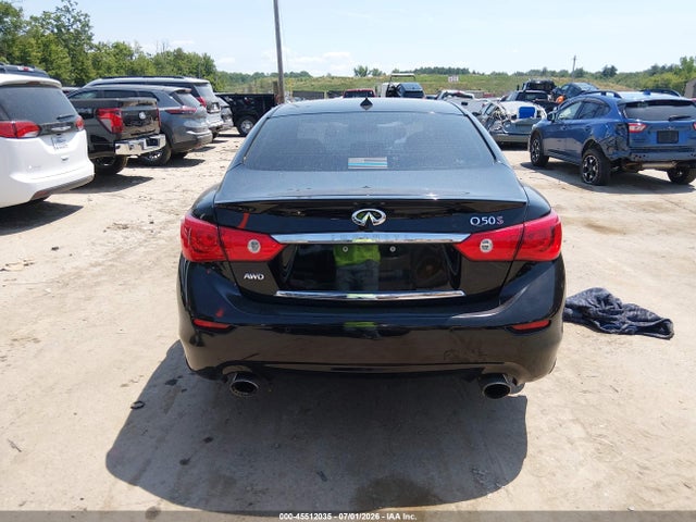 2016 Infiniti Q50 3.0t Red Sport 400 მანქანა იყიდება აუქციონზე, vin: JN1FV7AR8GM450745, აუქციონის ნომერი: 45512035