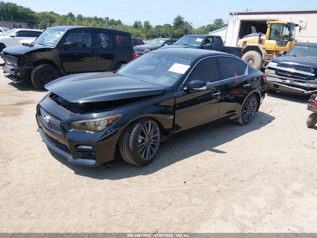 2016 Infiniti Q50 3.0t Red Sport 400 მანქანა იყიდება აუქციონზე, vin: JN1FV7AR8GM450745, აუქციონის ნომერი: 45512035
