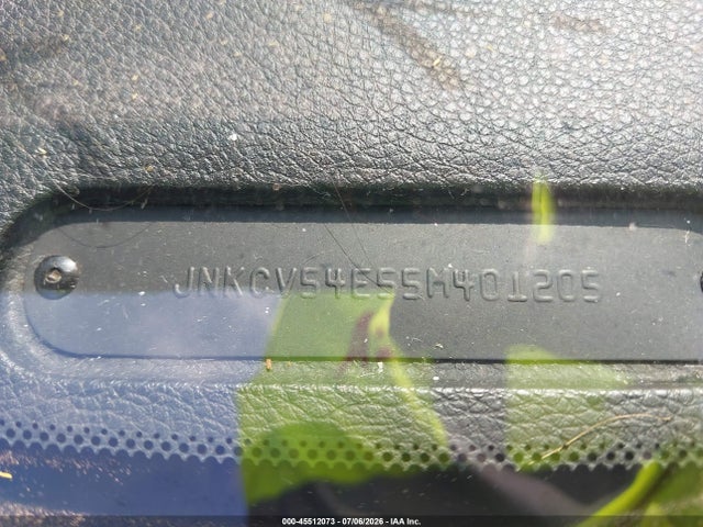 45512073 :رقم المزاد ، JNKCV54E55M401205 vin ، 2005 Infiniti G35 مزاد بيع