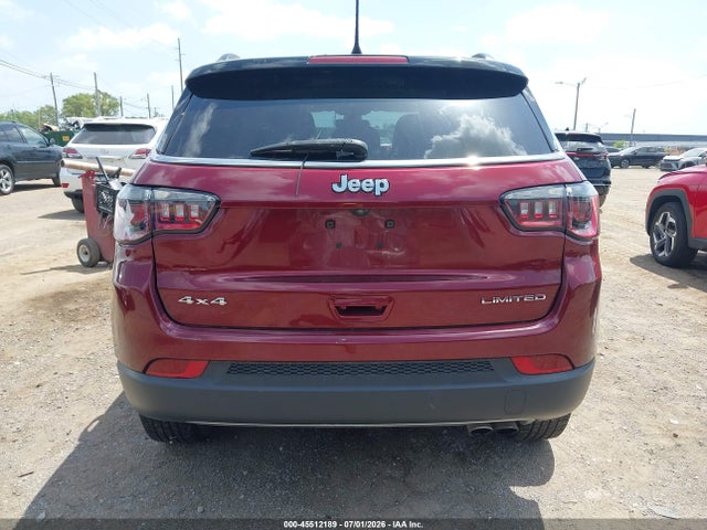 45512189 :رقم المزاد ، 3C4NJDCBXLT246259 vin ، 2020 Jeep Compass Limited 4x4 مزاد بيع