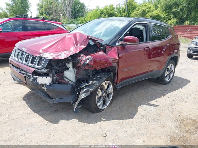 45512189 :رقم المزاد ، 3C4NJDCBXLT246259 vin ، 2020 Jeep Compass Limited 4x4 مزاد بيع