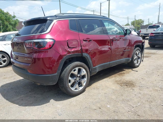 45512189 :رقم المزاد ، 3C4NJDCBXLT246259 vin ، 2020 Jeep Compass Limited 4x4 مزاد بيع