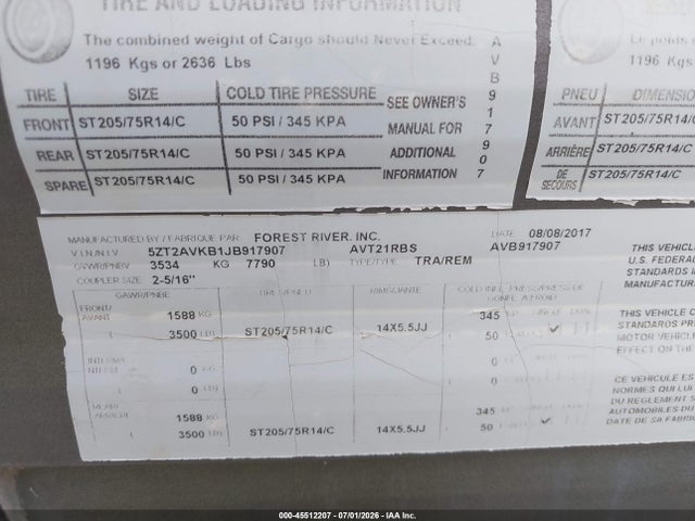 Avenger Primetime 2018 5ZT2AVKB1JB917907 Image 9