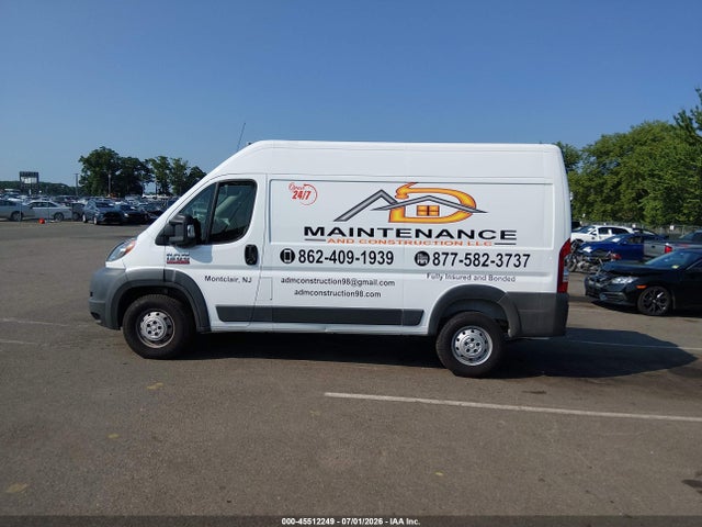 Aukcja sprzedaży 2017 Ram Promaster 1500 High Roof 136 Wb, vin: 3C6TRVBG7HE531099, numer aukcji: 45512249