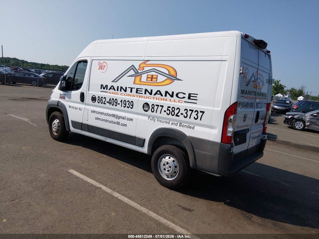 Aukcja sprzedaży 2017 Ram Promaster 1500 High Roof 136 Wb, vin: 3C6TRVBG7HE531099, numer aukcji: 45512249