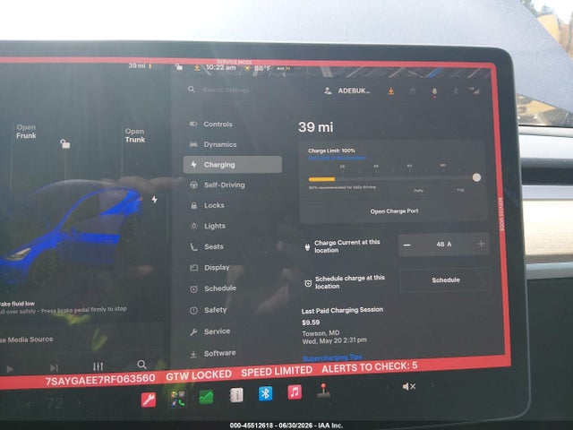 Продажа на аукционе авто 2024 Tesla Model Y Long Range Dual Motor All-wheel Drive, vin: 7SAYGAEE7RF063560, номер лота: 45512618