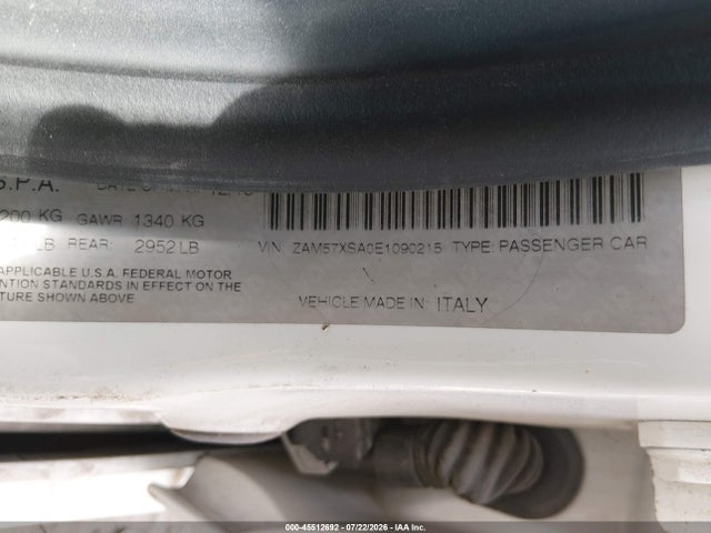Продажа на аукционе авто 2014 Maserati Ghibli, vin: ZAM57XSA0E1090215, номер лота: 45512692