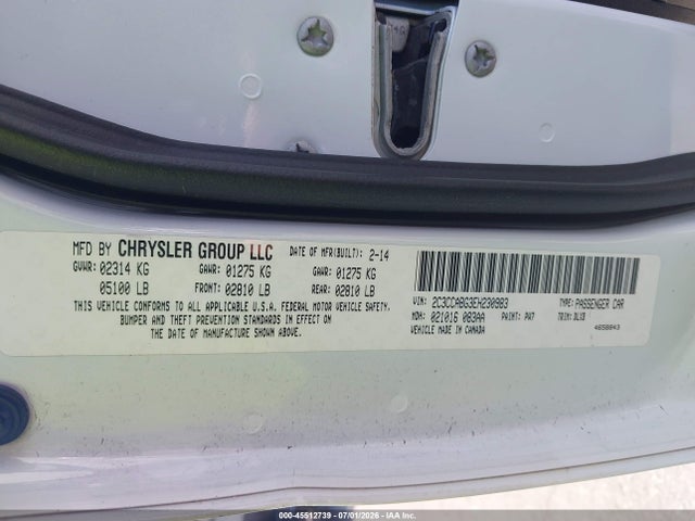 Aukcja sprzedaży 2014 Chrysler 300, vin: 2C3CCABG3EH230983, numer aukcji: 45512739
