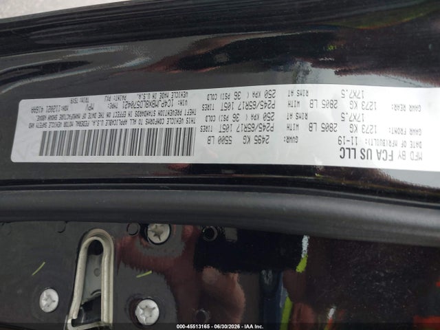 45513165 :رقم المزاد ، 1C4PJMBX8LD570421 vin ، 2020 Jeep Cherokee Trailhawk 4x4 مزاد بيع