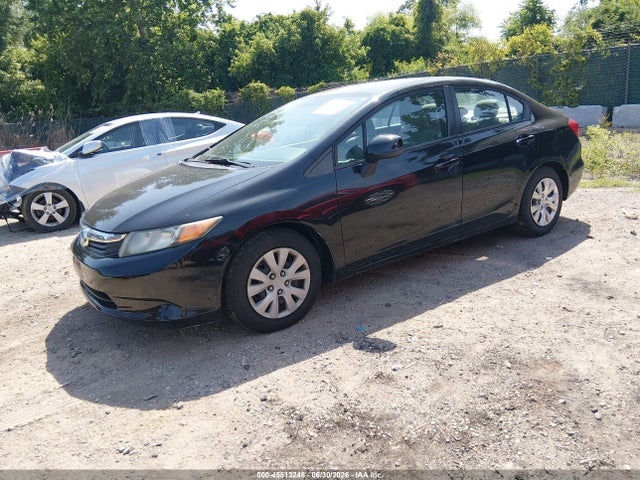 2012 Honda Civic Lx მანქანა იყიდება აუქციონზე, vin: 2HGFB2F59CH600178, აუქციონის ნომერი: 45513248