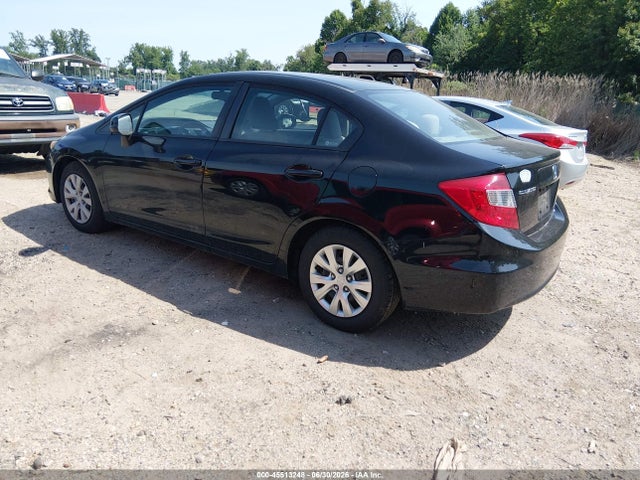 2012 Honda Civic Lx მანქანა იყიდება აუქციონზე, vin: 2HGFB2F59CH600178, აუქციონის ნომერი: 45513248