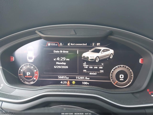 2019 Audi Rs 5 2.9t მანქანა იყიდება აუქციონზე, vin: WUABWCF56KA900459, აუქციონის ნომერი: 45513285
