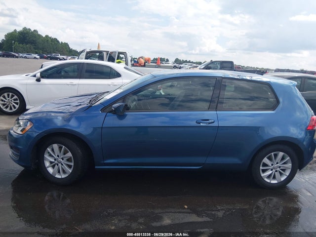 2015 Volkswagen Golf Tsi S 2-door მანქანა იყიდება აუქციონზე, vin: 3VW917AUXFM067528, აუქციონის ნომერი: 45513338