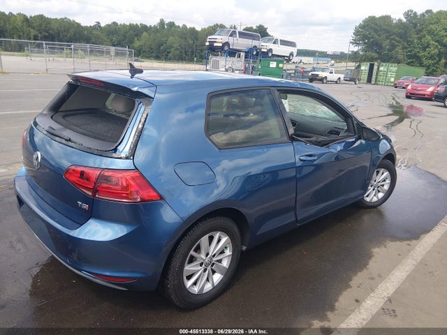 2015 Volkswagen Golf Tsi S 2-door მანქანა იყიდება აუქციონზე, vin: 3VW917AUXFM067528, აუქციონის ნომერი: 45513338