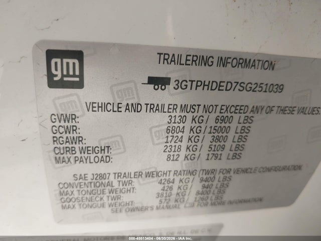 GMC Sierra 1500 2wd Short Box Slt 2025 3GTPHDED7SG251039 Image 9