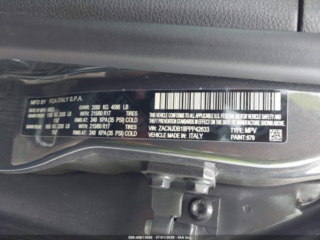 Jeep Renegade Latitude 4x4 2023 ZACNJDB18PPP42633 Image 9