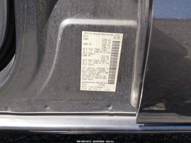 Nissan Frontier Sv 2019 1N6AD0ER5KN702835 Image 9
