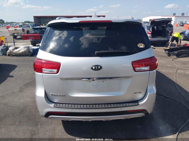 2016 Kia Sedona Sx Luxury მანქანა იყიდება აუქციონზე, vin: KNDME5C18G6186172, აუქციონის ნომერი: 45513649