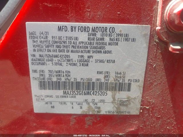 Ford Ecosport Se 2021 MAJ3S2GE6MC425205 Image 9