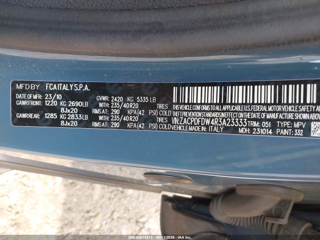 Продажа на аукционе авто 2024 Dodge Hornet R/t Plus Eawd, vin: ZACPDFDW4R3A23333, номер лота: 45514312