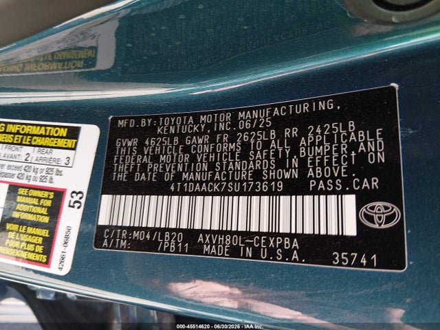 Toyota CAMRY XSE 2025 4T1DAACK7SU173619 Image 9