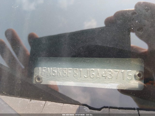 2018 Ford Explorer Limited მანქანა იყიდება აუქციონზე, vin: 1FM5K8F81JGA43715, აუქციონის ნომერი: 45514636