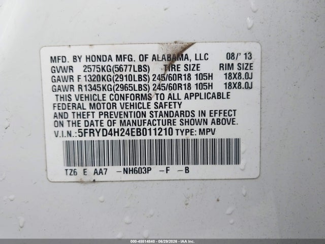Acura MDX 2014 5FRYD4H24EB011210 Image 9