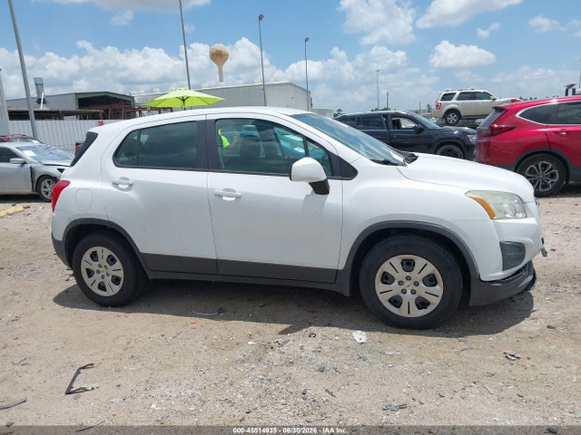 Продаж на аукціоні авто 2016 Chevrolet Trax 1ls, vin: 3GNCJKSB7GL259044, номер лоту: 45514935