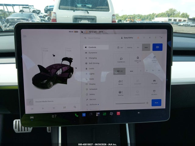 45515027 :رقم المزاد ، 5YJ3E1EB7KF393305 vin ، 2019 Tesla Model 3 Long Range/performance مزاد بيع