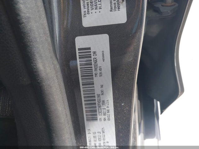 2015 Chrysler 200 Limited მანქანა იყიდება აუქციონზე, vin: 1C3CCCAB7FN561902, აუქციონის ნომერი: 45515348