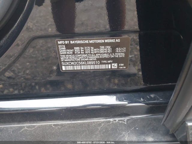 Продажа на аукционе авто 2019 Bmw X7 Xdrive40i, vin: 5UXCW2C56KL089510, номер лота: 45515702