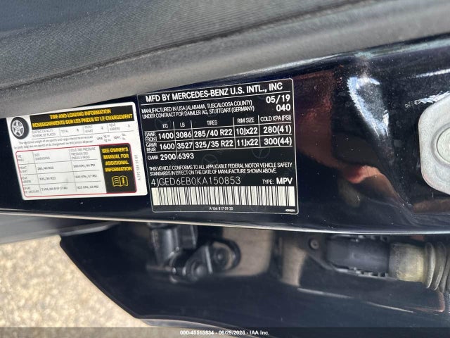 2019 Mercedes-benz Amg Gle 43 Coupe 4matic მანქანა იყიდება აუქციონზე, vin: 4JGED6EB0KA150853, აუქციონის ნომერი: 45515834