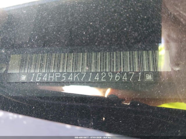 45515877 :رقم المزاد ، 1G4HP54K714296471 vin ، 2001 Buick Lesabre Custom مزاد بيع