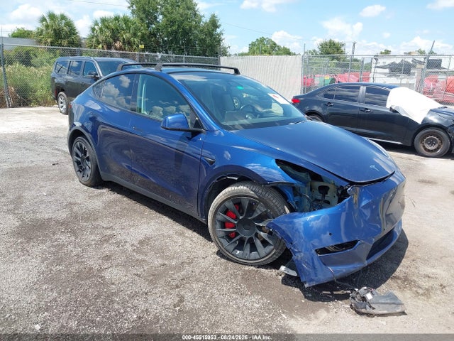 2021 Tesla Model Y Long Range Dual Motor All-wheel Drive მანქანა იყიდება აუქციონზე, vin: 5YJYGDEE8MF080486, აუქციონის ნომერი: 45515953